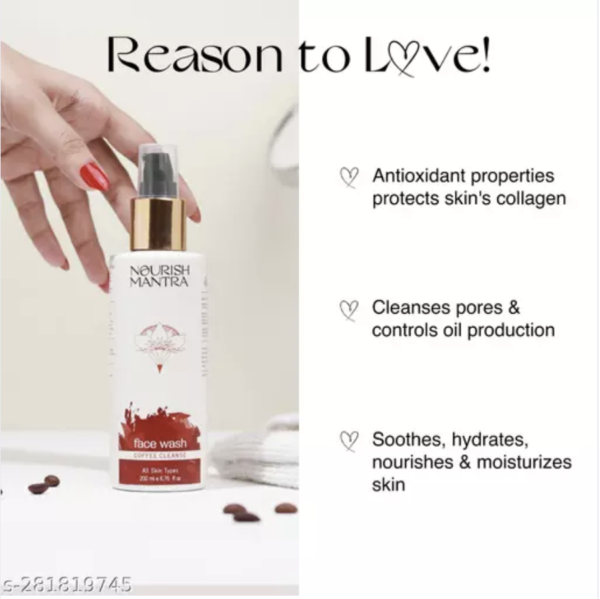 Nourish Mantra Coffee Cleanse Face Wash - Image 3